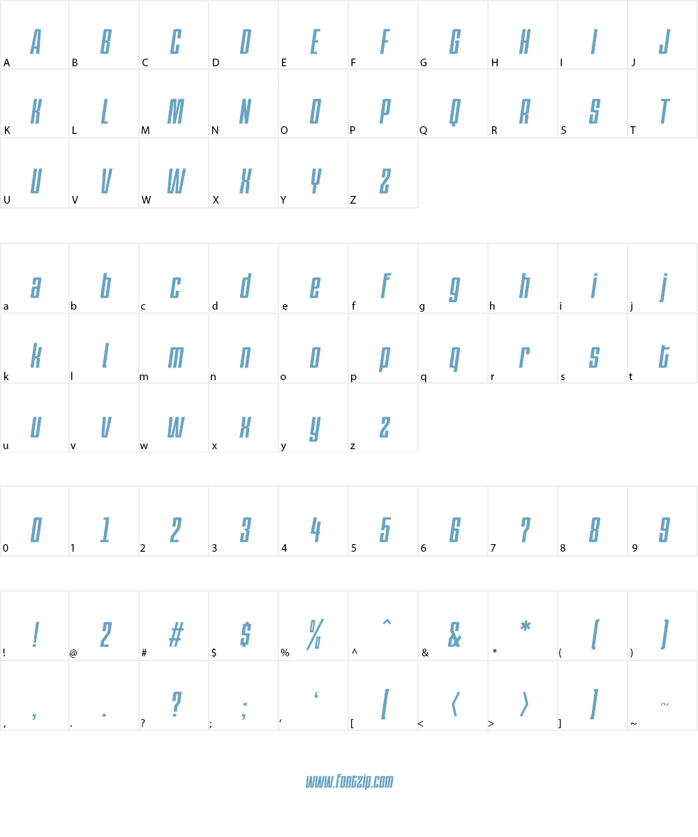 PC.DE Font Character